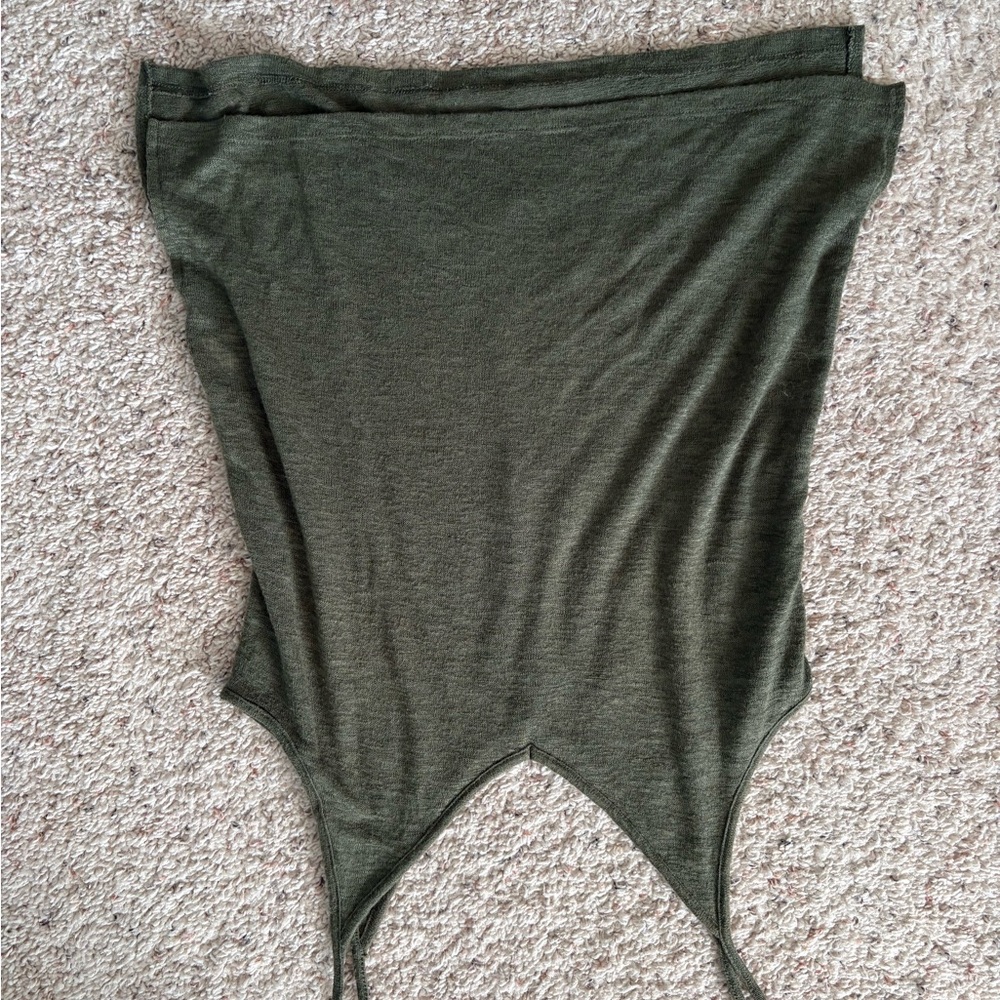 Olive Green knit tank top